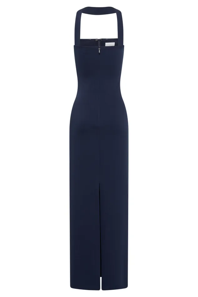 Dresses Women Meshki Amelita Suiting Halter Midi Dress 8211 Navy