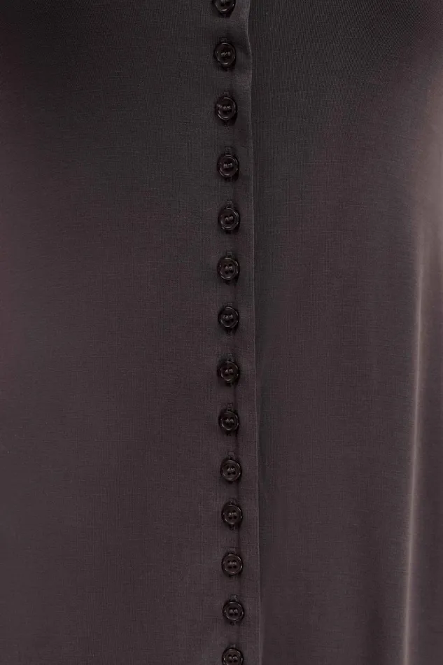 Dresses Women Meshki Anders Peached Jersey Midi Dress 8211 Charcoal