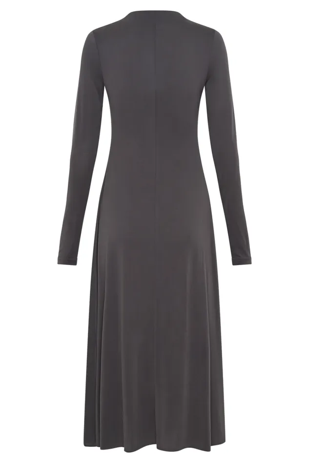 Dresses Women Meshki Anders Peached Jersey Midi Dress 8211 Charcoal