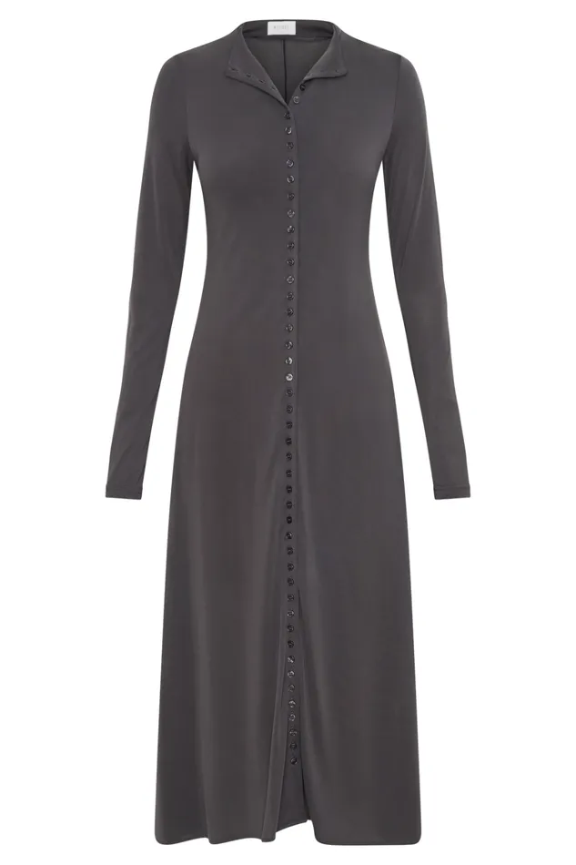Dresses Women Meshki Anders Peached Jersey Midi Dress 8211 Charcoal
