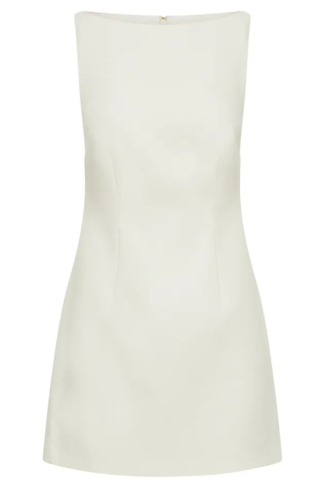 Dresses Women Meshki Angela Suiting Mini Dress 8211 Ivory