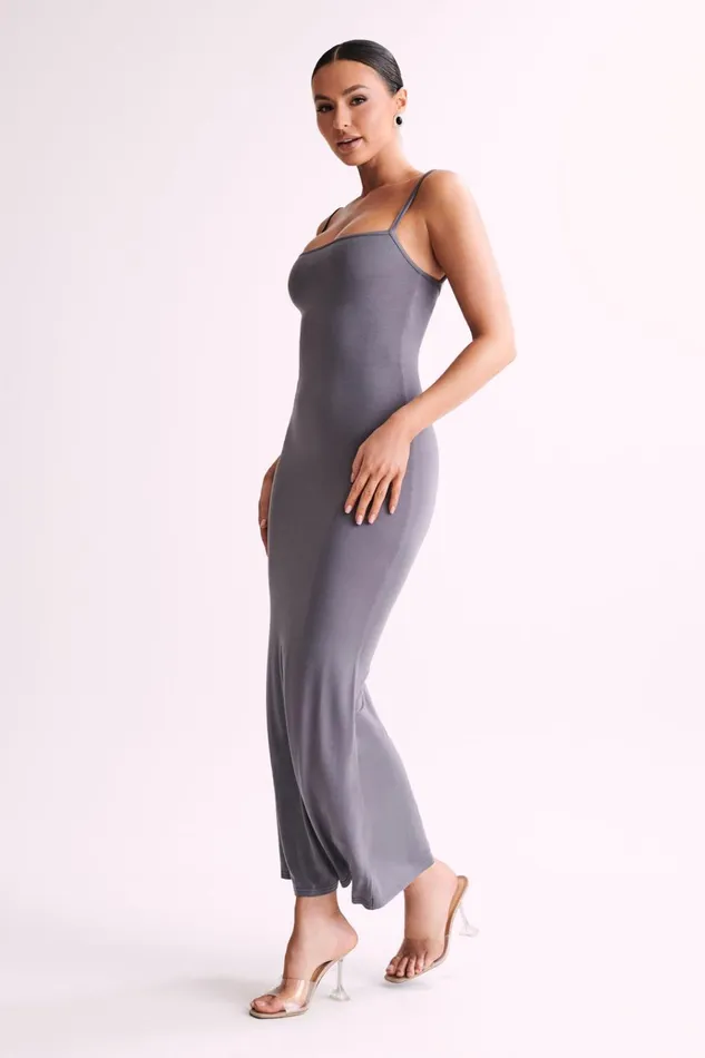 Dresses Women Meshki Cassie Modal Fishtail Maxi Dress 8211 Slate Grey