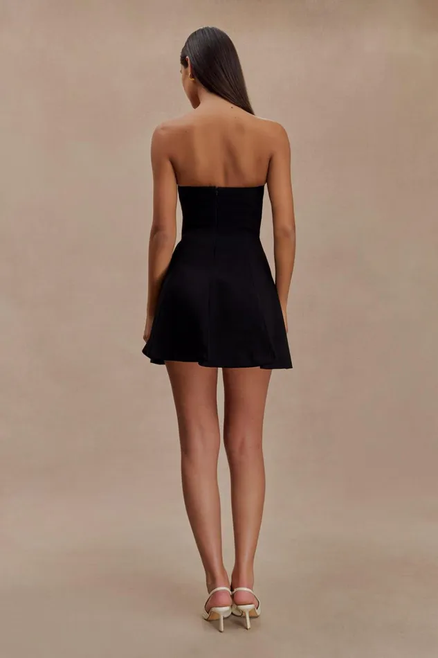 Dresses Women Meshki Indiana Strapless Suiting Mini Dress 8211 Black
