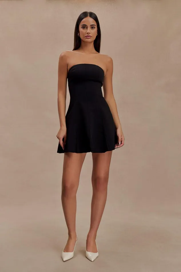Dresses Women Meshki Indiana Strapless Suiting Mini Dress 8211 Black