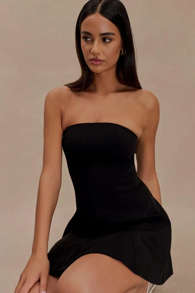 Dresses Women Meshki Indiana Strapless Suiting Mini Dress 8211 Black