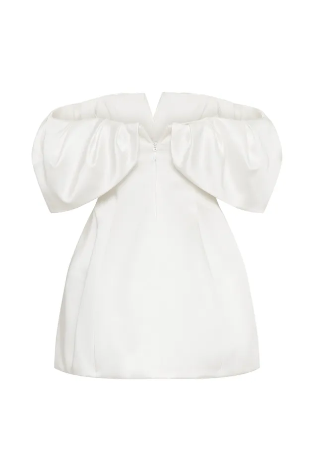 Dresses Women Meshki Portia Off Shoulder Satin Corset Dress 8211 White