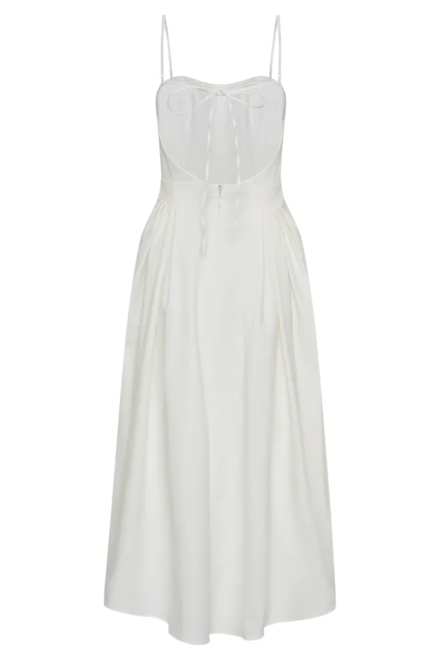 Dresses Women Meshki Rebecca Cotton Midi Dress 8211 White
