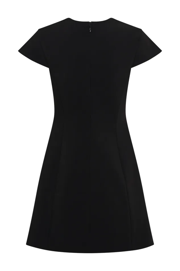 Dresses Women Meshki Remi Suiting Mini Dress With Floral Hardware 8211 Black