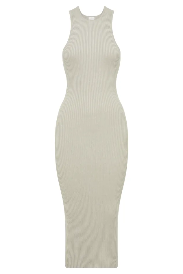 Dresses Women Meshki Sienna Knit Midi Dress 8211 Grey