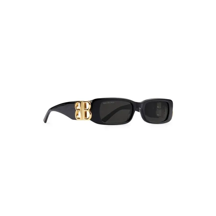 Dynasty Rectangle Sunglasses In Black WomenMen Balenciaga Sunglasses