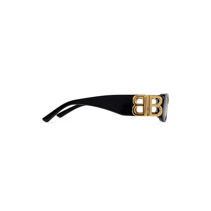 Dynasty Rectangle Sunglasses In Black WomenMen Balenciaga Sunglasses