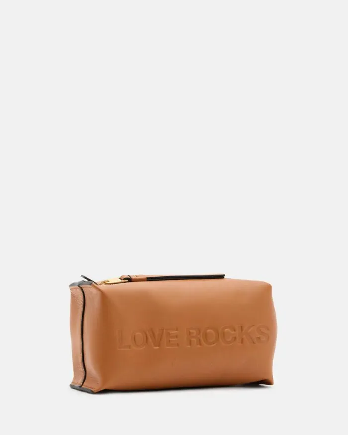Elliotte Leather Storage Pouch Bag Desert Tan Women AllSaints Handbags and Wallets Elliotte Leather Storage Pouch Bag Desert Tan Women AllSaints Handbags and Wallets