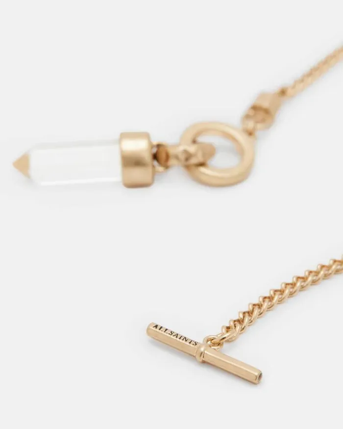 Eryka Long Gold Tone Pendant Necklace Warm Brasscrystal Women AllSaints Jewelry Eryka Long Gold Tone Pendant Necklace Warm Brasscrystal Women AllSaints Jewelry