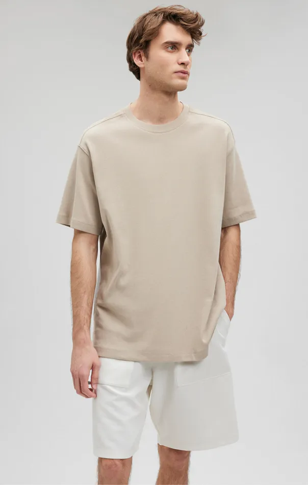 Essential Crew Neck TShirt In Pure Cashmere Men Mavi Jeans TShirts