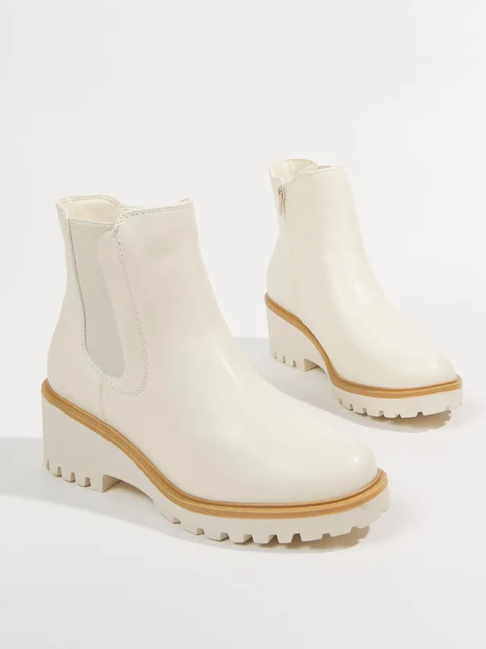 Ezri Wedged Boots Bone Women Altar039d State Boots Booties