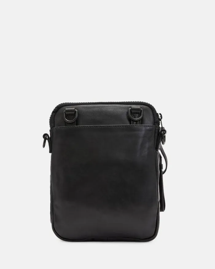 Falcon Crossbody Pouch Bag Black Men AllSaints Bags and Wallets