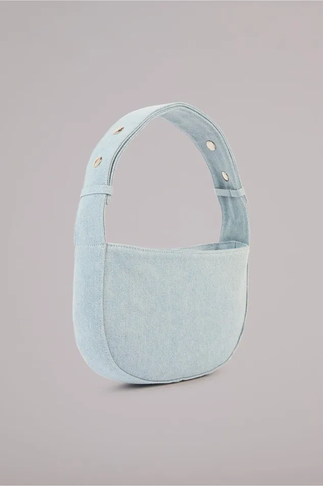 Fiorucci Bags Angels Patch Denim Shoulder Bag Light Vintage Blue 8211 WomenMen