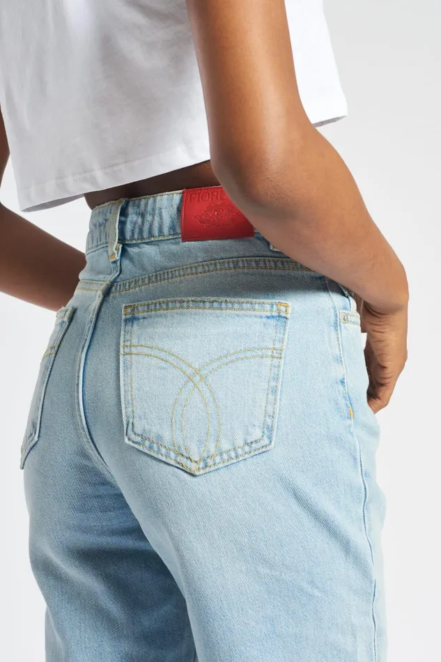 Fiorucci Jeans and Denim Tara Tapered Jeans Blue Blue 8211 Women