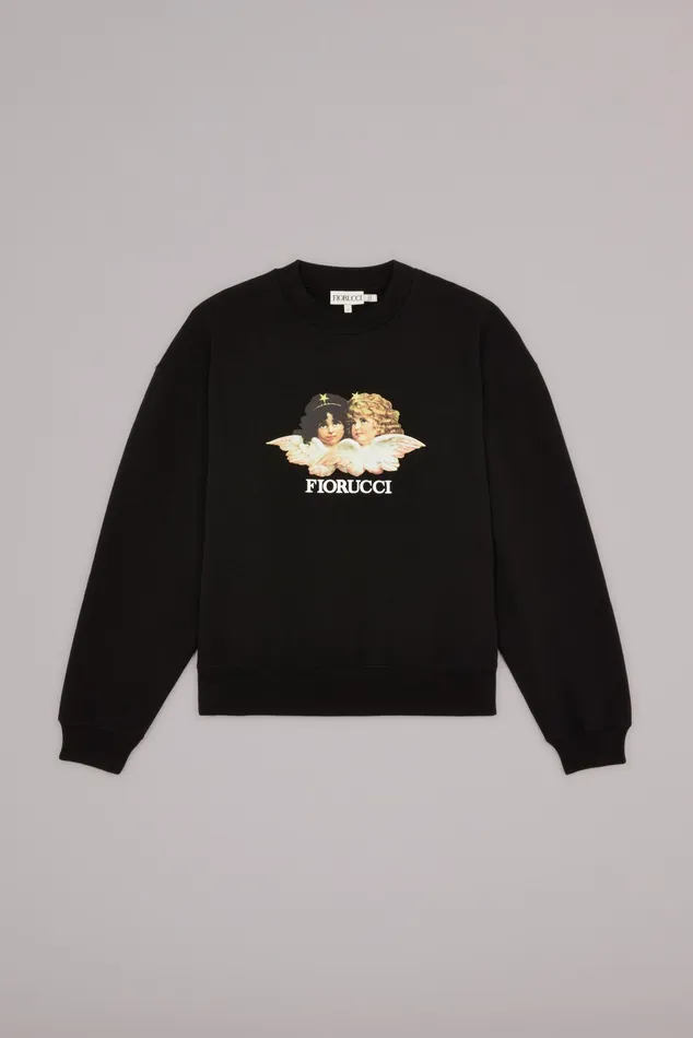 Fiorucci Sweatshirts and Hoodies Angels Sweatshirt Black Black 8211 Women