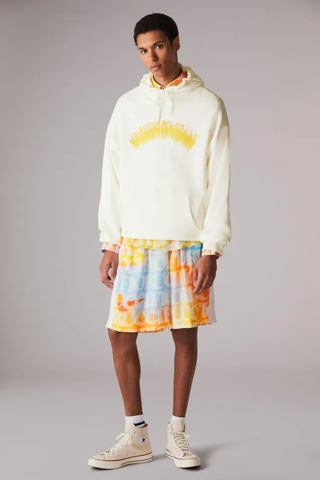 Fiorucci Sweatshirts and Hoodies Jeans Logo Hoodie Off White Off White 8211 Men
