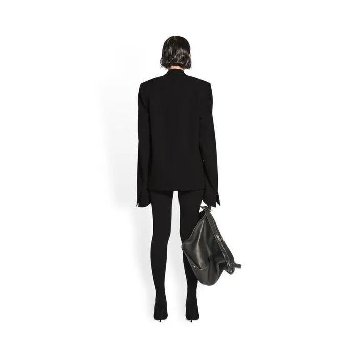 Fitted Jacket In Black Women Balenciaga Coats and Jackets