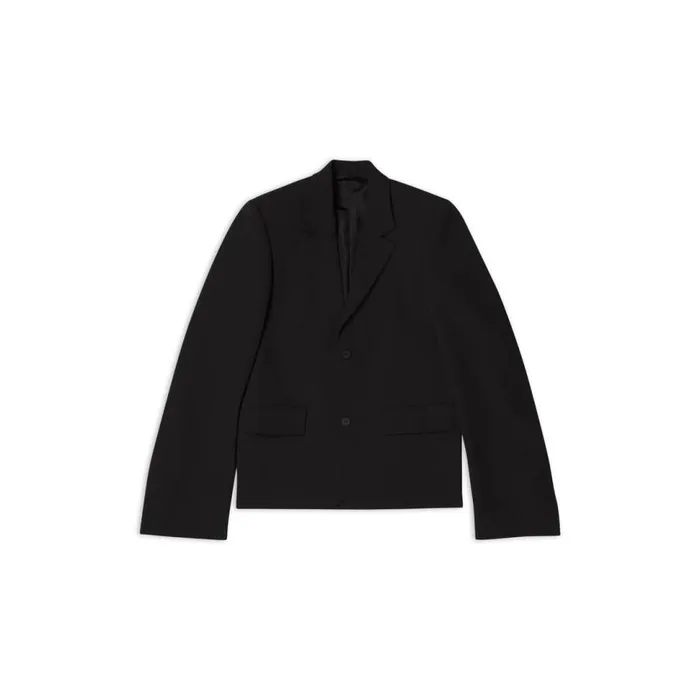 Fitted Jacket In Black Women Balenciaga Coats and Jackets