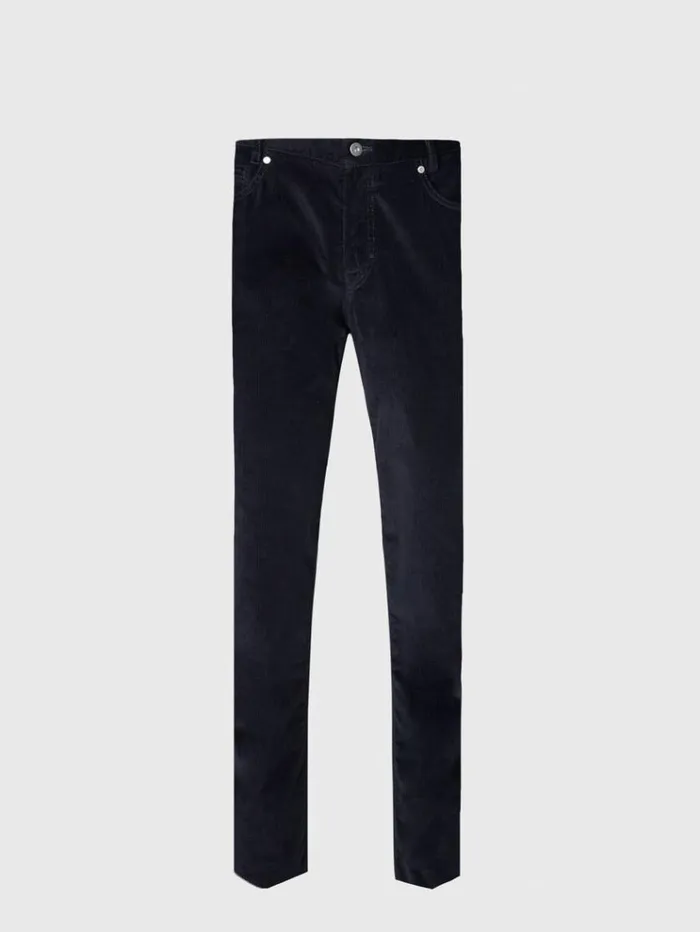 Five Pocket Corduroy Trouser Navy Men Paul Stuart Pants