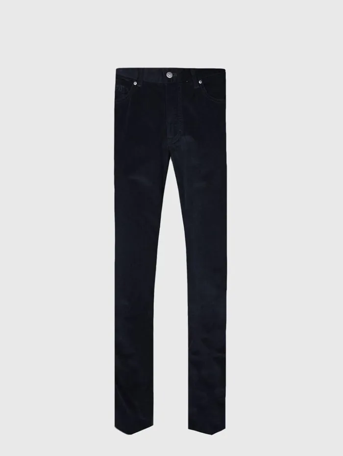 Five Pocket Corduroy Trouser Navy Men Paul Stuart Pants