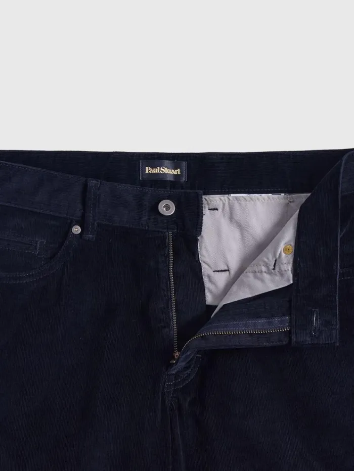 Five Pocket Corduroy Trouser Navy Men Paul Stuart Pants