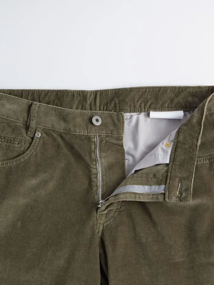 Five Pocket Corduroy Trouser Olive Men Paul Stuart Pants