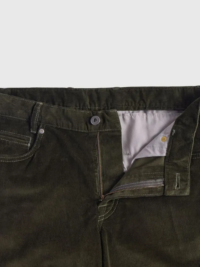 Five Pocket Corduroy Trouser Olive Men Paul Stuart Pants