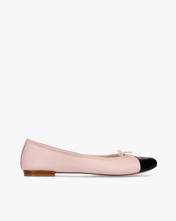 Flora BiMaterial Ballet Flats Black And Icon Pink Women Repetto Ballet Flats