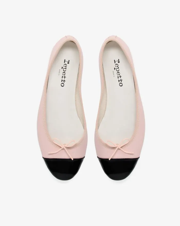 Flora BiMaterial Ballet Flats Black And Icon Pink Women Repetto Ballet Flats