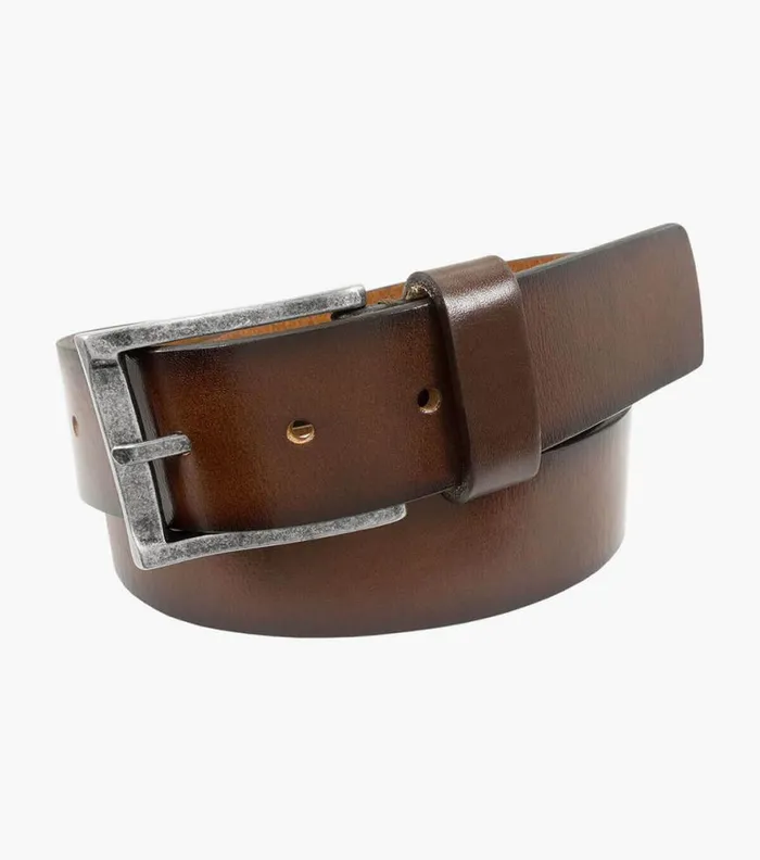 Florsheim Albert XL Casual Genuine Leather Belt Brown Cherry Men Belts and Suspenders