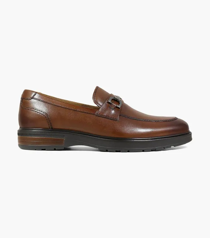 Florsheim Astor Moc Toe Bit Loafer Cognac Men Dress Shoes