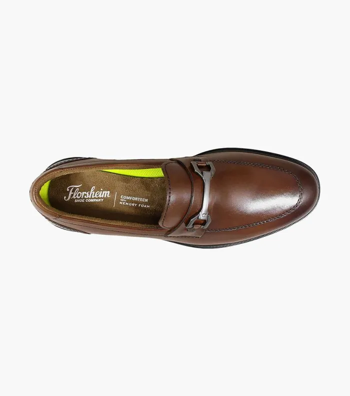 Florsheim Astor Moc Toe Bit Loafer Cognac Men Dress Shoes