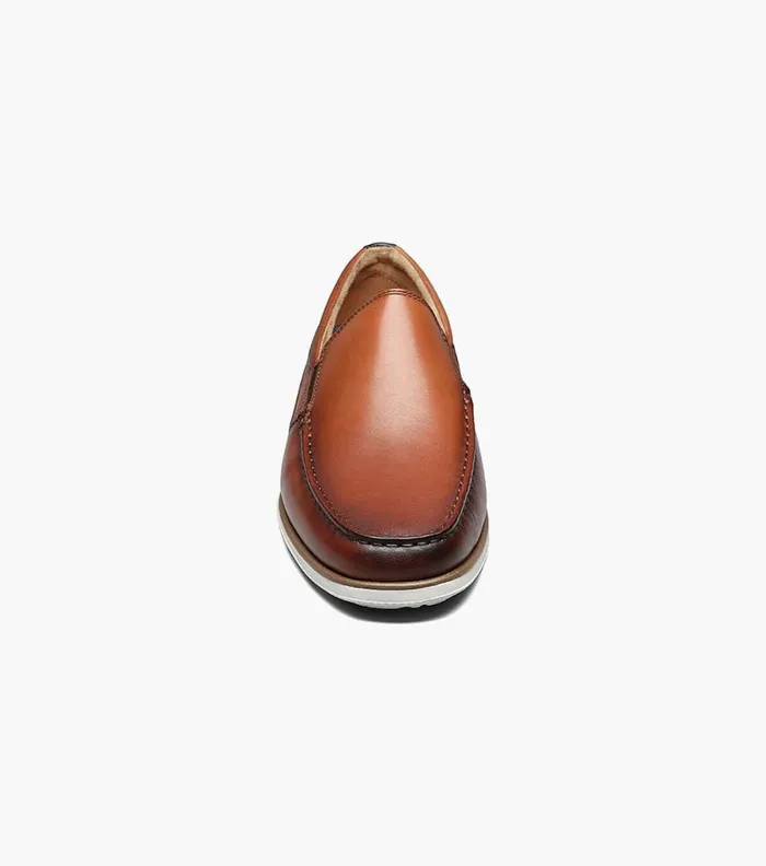 Florsheim Atlantic Moc Toe Venetian Slip On Cognac Men Casual Shoes