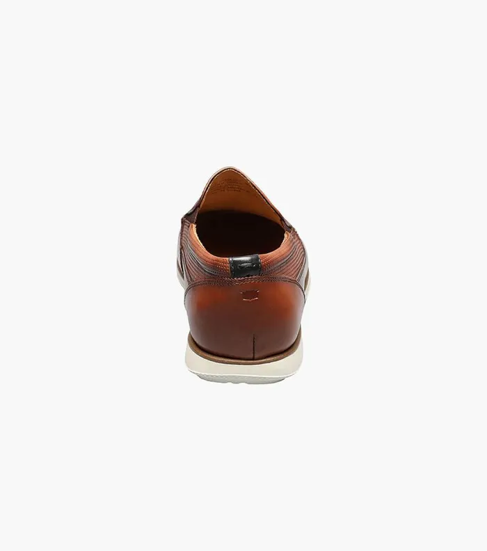 Florsheim Atlantic Moc Toe Venetian Slip On Cognac Men Casual Shoes