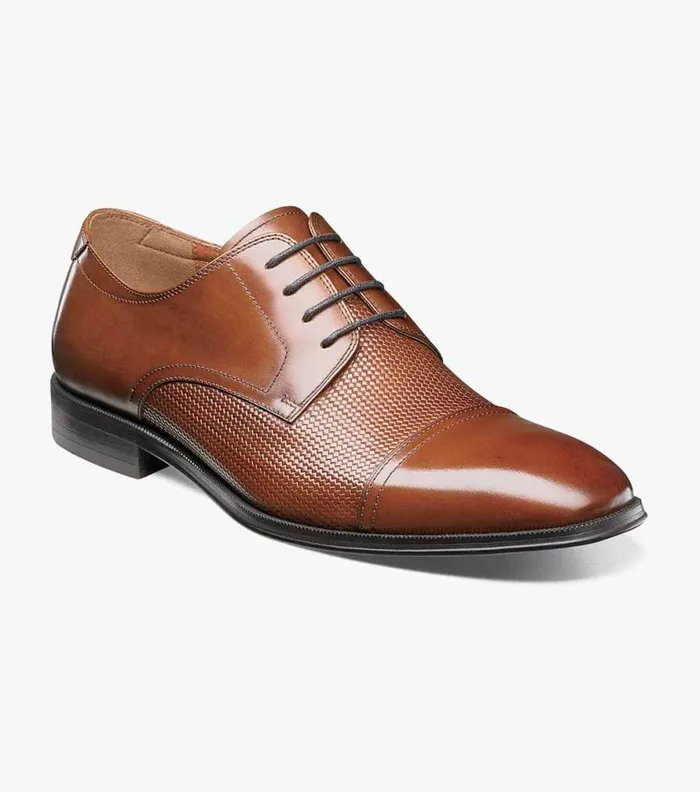Florsheim Belfast Cap Toe Oxford Cognac Men Dress Shoes