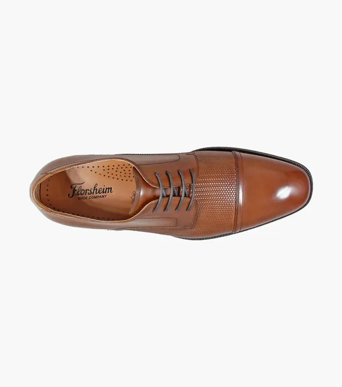 Florsheim Belfast Cap Toe Oxford Cognac Men Dress Shoes