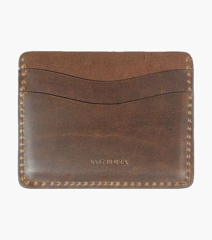 Florsheim Card Holder Made In USA Cognac Men Small Leather Goods