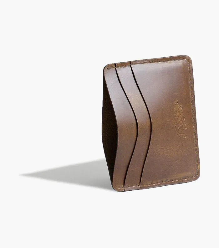 Florsheim Card Holder Made In USA Cognac Men Small Leather Goods