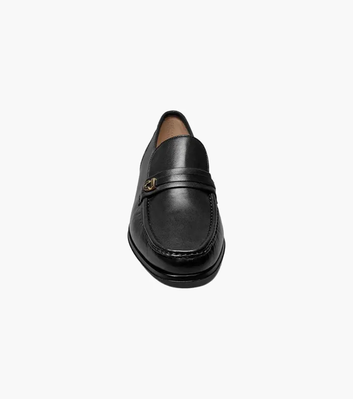 Florsheim Como Moc Toe Bit Loafer Black Men Dress Shoes