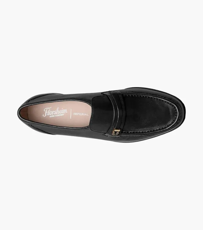 Florsheim Como Moc Toe Bit Loafer Black Men Dress Shoes