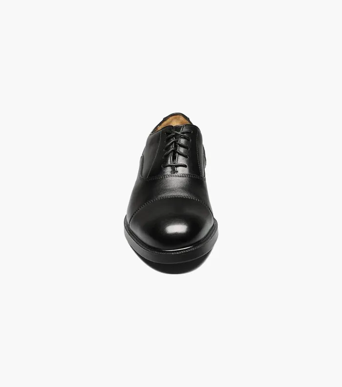 Florsheim Dailey Cap Toe Oxford Black Men Dress Shoes