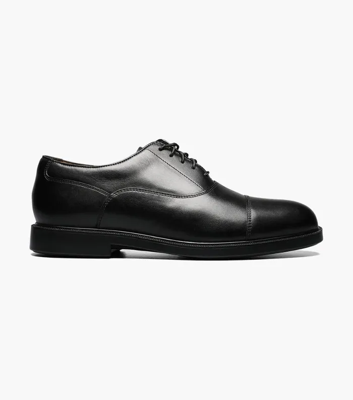 Florsheim Dailey Cap Toe Oxford Black Men Dress Shoes