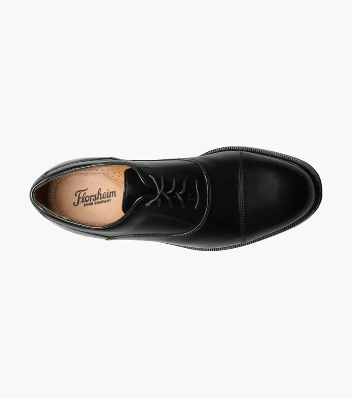 Florsheim Dailey Cap Toe Oxford Black Men Dress Shoes
