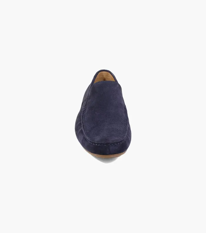 Florsheim Dubino Moc Toe Venetian Slip On Navy Suede Men Dress Shoes
