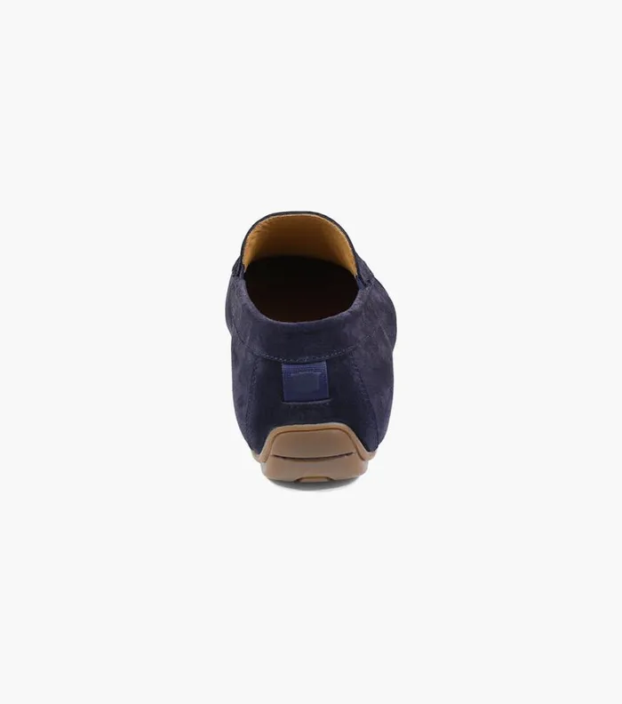 Florsheim Dubino Moc Toe Venetian Slip On Navy Suede Men Dress Shoes