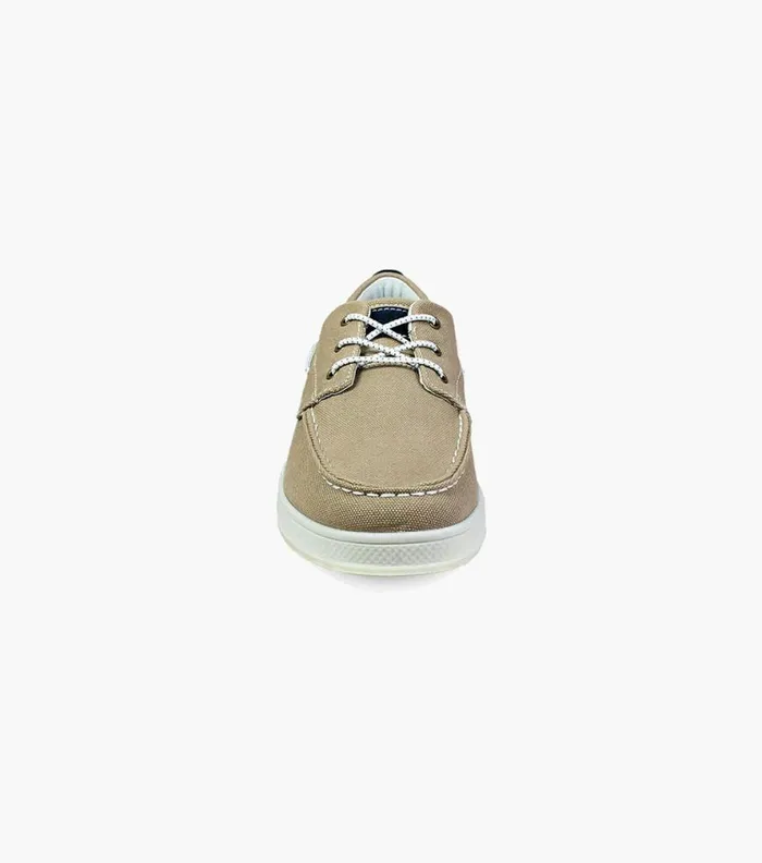 Florsheim Edge Moc Toe Boat Shoe Khaki Men Casual Shoes